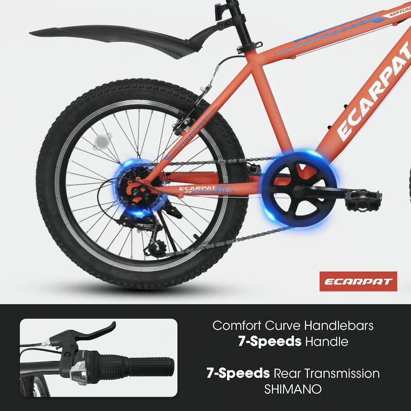 Kids Bicycle 20 Inch Montain Bike Gear 7 Speed Bike
