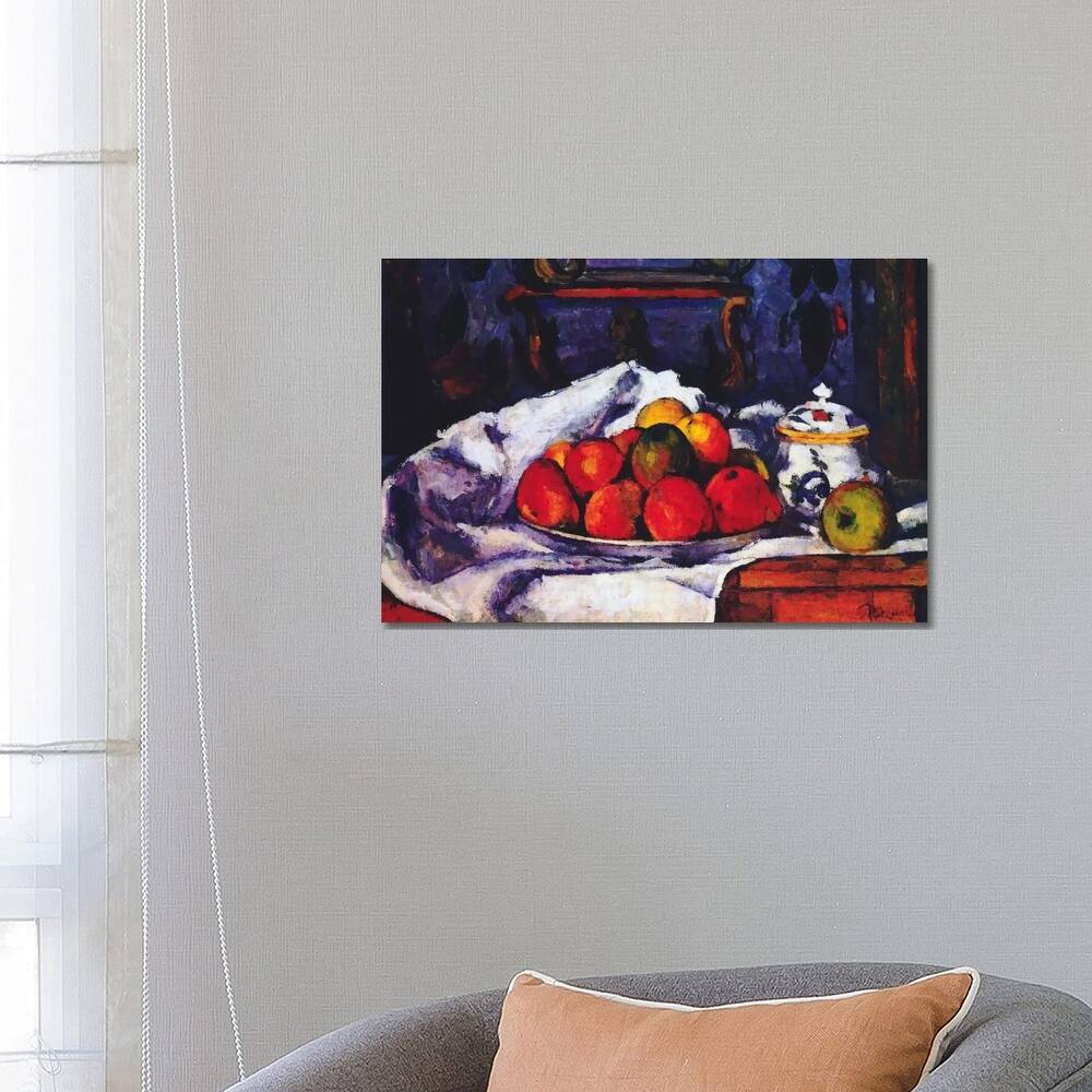iCanvas "Still Life Bowl of Apples" by Paul Cezanne Canvas Print