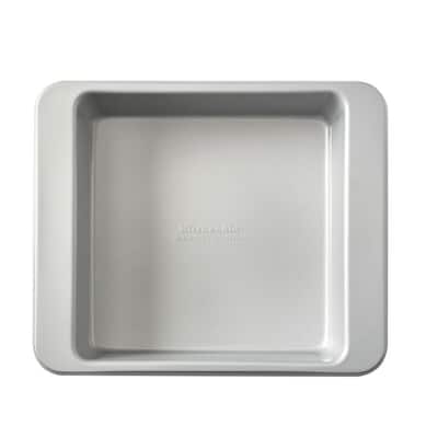 KitchenAid Nonstick 9-in Square Cake Pan, Silver
