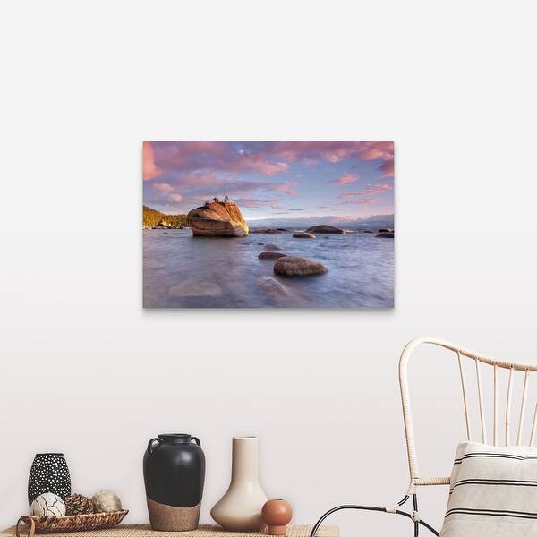 Shop Bonsai Rock Lake Tahoe Canvas Wall Art Overstock 21007594