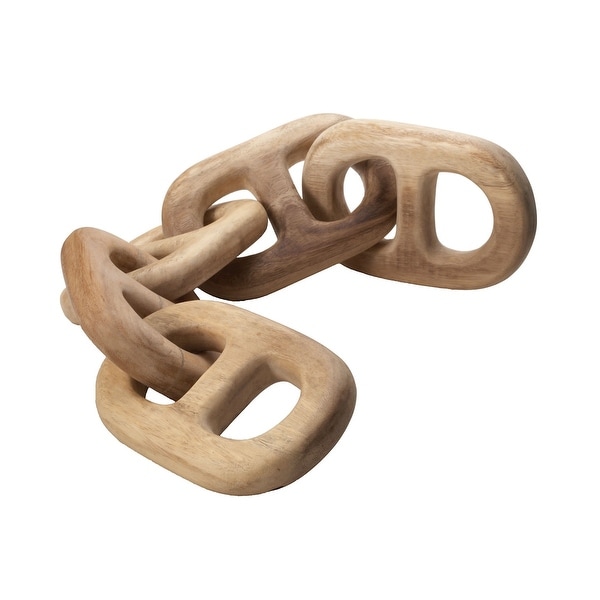 Elk Home 950006 Hand Carved Chain Link - 5 Link - Brown