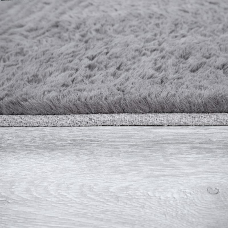 Solid High Pile Area Rug Cosy Luxurious Touch Super Soft