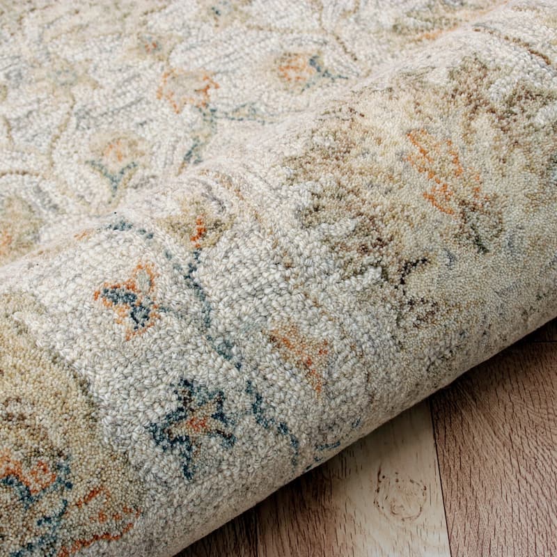 Sevita Floral Bordered Area Rug