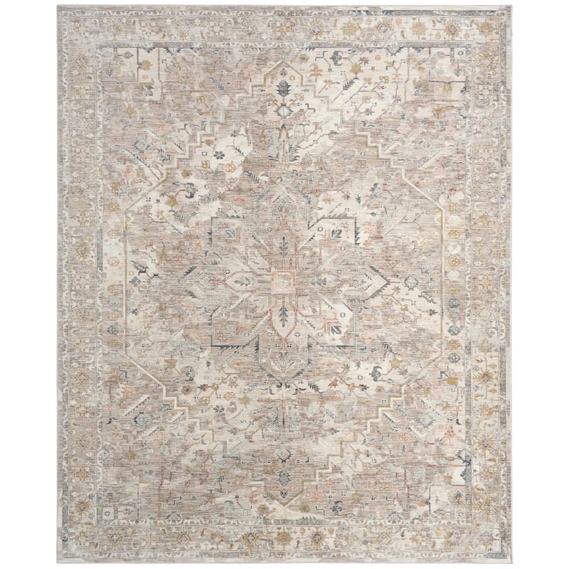 Nourison Heirloom Blend Indoor only Grey Persian Area Rug
