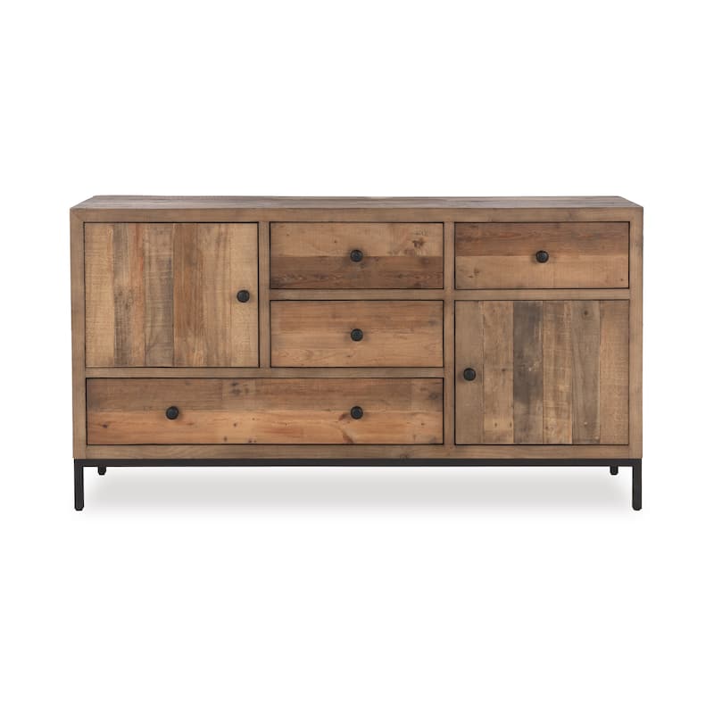 Dita Reclaimed Pine Wood Sideboard Buffet by Kosas Home