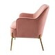 preview thumbnail 61 of 117, Barbara 43" Contemporary Velvet Loveseat Sofa with Goldtone Metal Legs by HULALA HOME