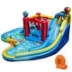 preview thumbnail 1 of 8, Gymax Inflatable Water Park w/Splash Pool Water Cannon Basketball Rim - Multi-Color Multi-Color - Kids