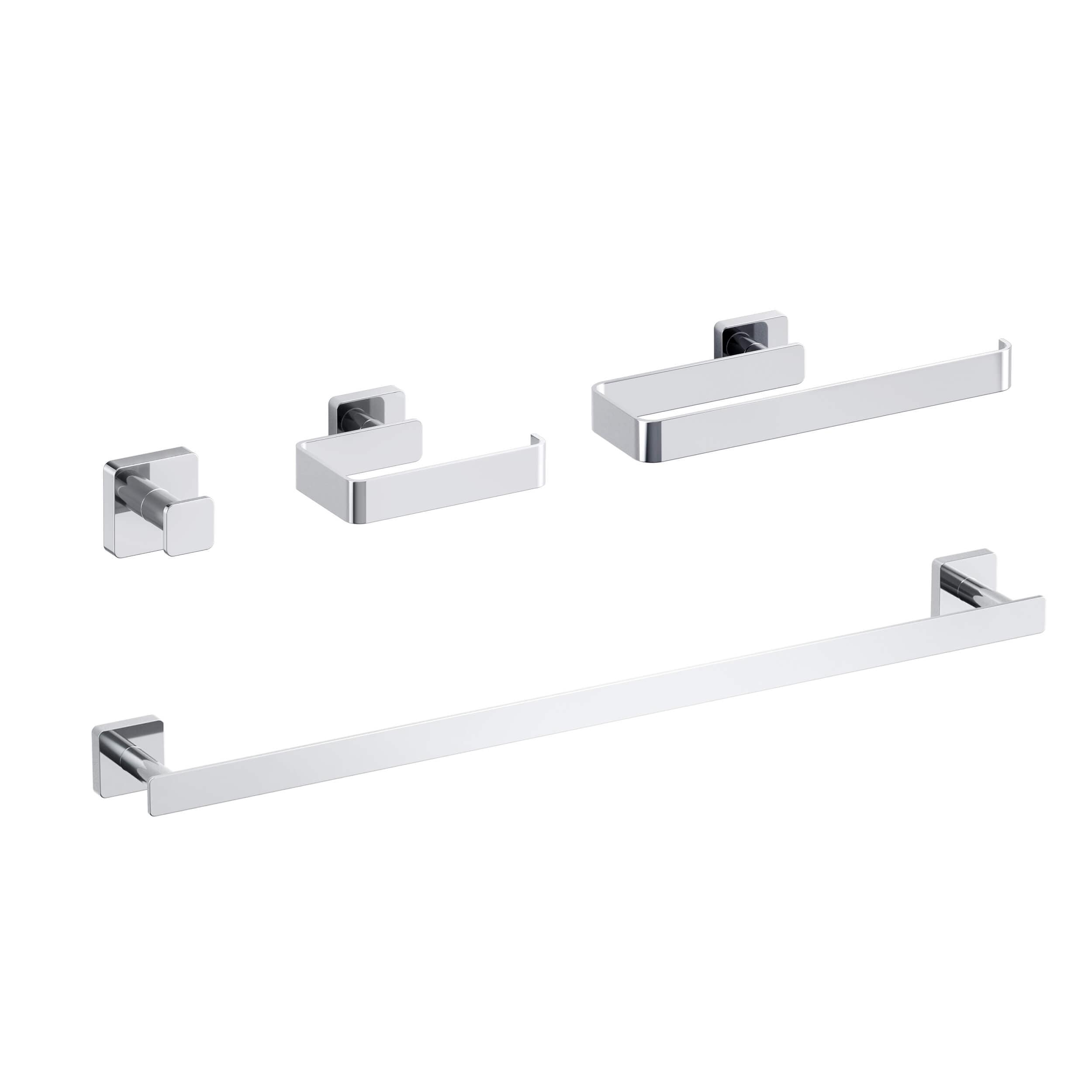 Blaze 4 Piece Bathroom Hardware Set