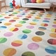 preview thumbnail 6 of 11, Well Woven Crayola Split Dot Modern Geometric Flat-Pile Multi Rug