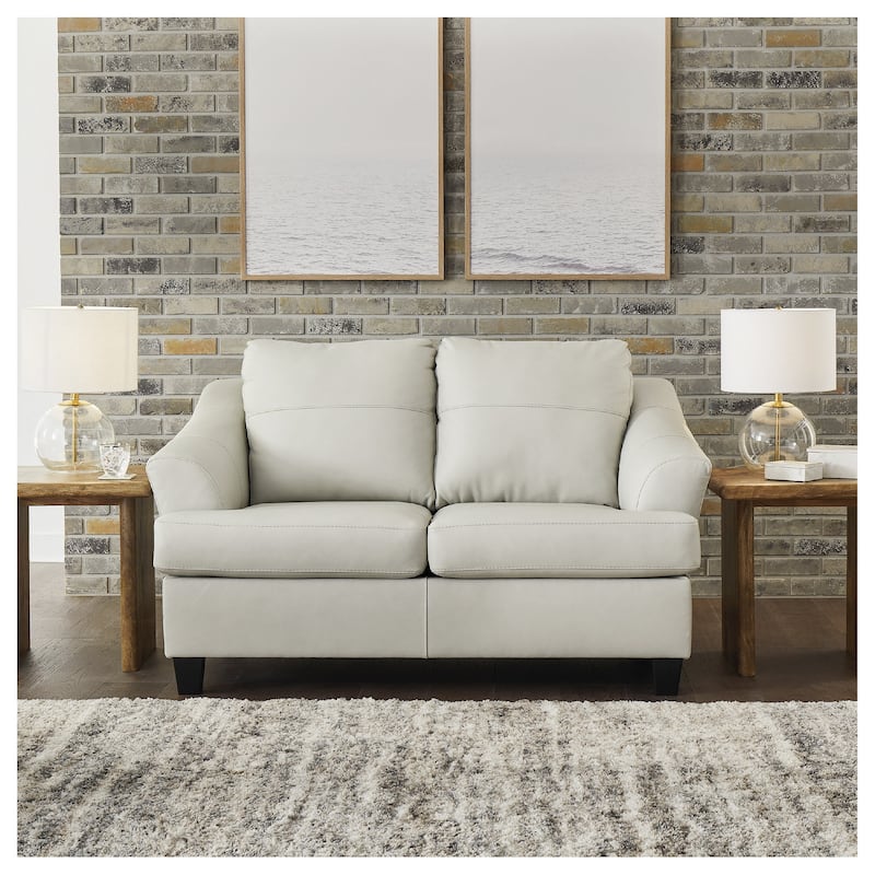 Signature Design by Ashley Genoa Loveseat - 65"W x 38"D x 40"H - Coconut