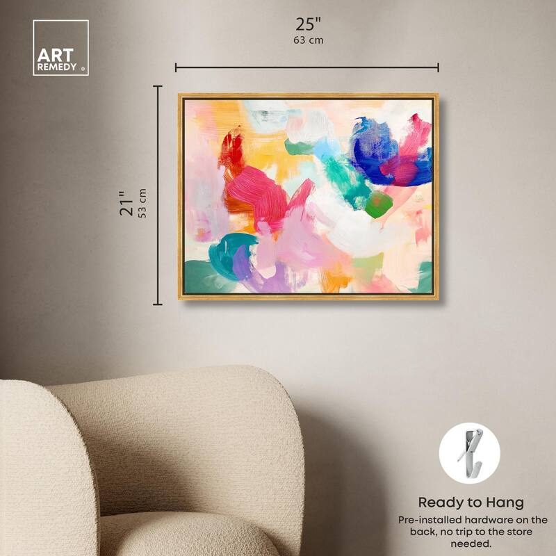 Pastel Riot I Colorful Canvas by Art Remedy