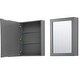 preview thumbnail 20 of 71, Daria 60 Inch Double Vanity, Cultured Marble Top, Medicine Cabinets