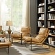 preview thumbnail 9 of 15, Art Leon Art Leon Comfortable Genuine Leather Accent Lounge Chair with Cushion Seat