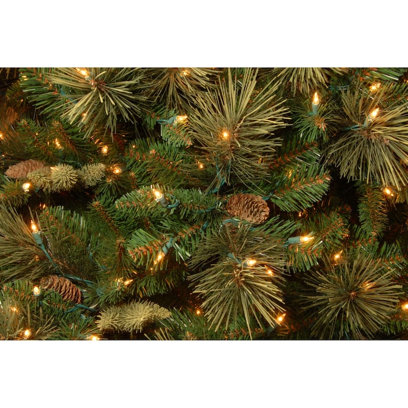 National Tree Company 9 ft. Carolina Pine Christmas Tree with Clear Lights - 9 Foot