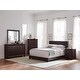 preview thumbnail 1 of 9, Warwick Brown and Dark Cocoa 5-piece Upholstered Bedroom Set Eastern King