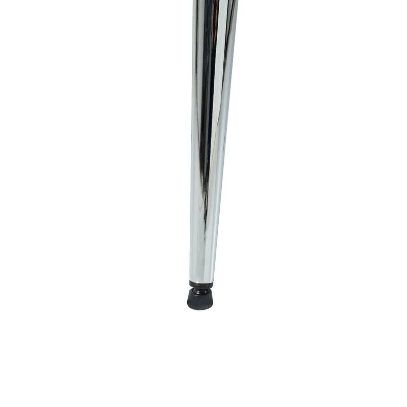 Modern Charcoal PU dining chair, cloth upholstered chair, electroplated metal chair legs, suitable for home furniture li