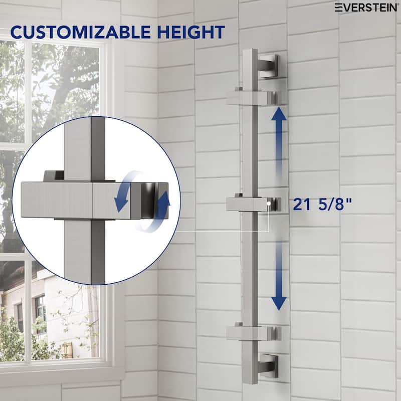 Adjustable Handheld Shower Slide Bar Set With Hose
