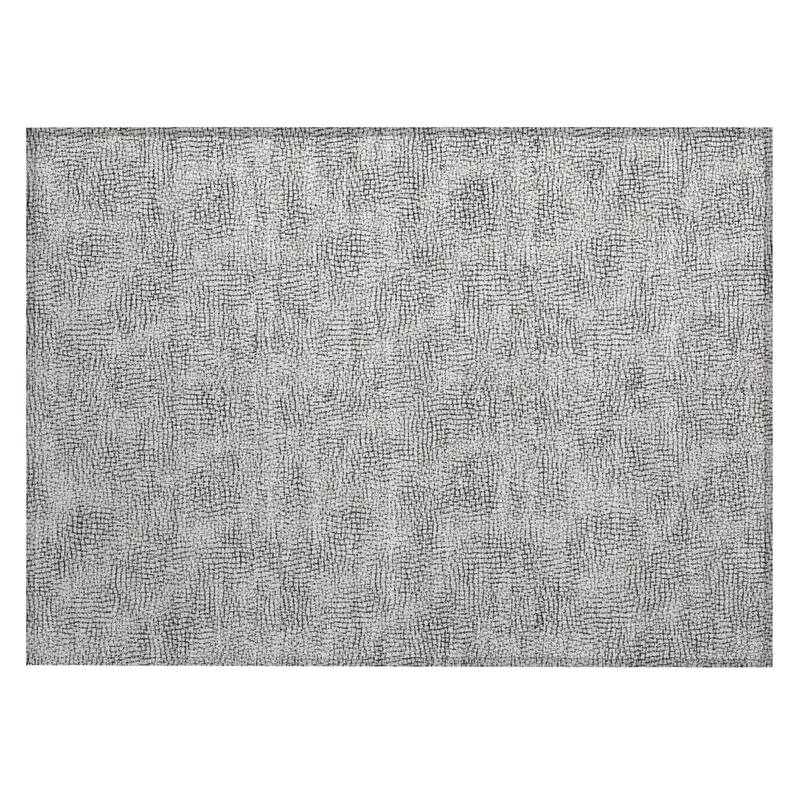 Machine Washable Indoor/ Outdoor Solid Causal Chantille Rug