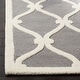 preview thumbnail 14 of 54, SAFAVIEH Handmade Cambridge Sinda Modern Moroccan Wool Rug 2'6" x 4' - Dark Grey/Ivory - Rectangle