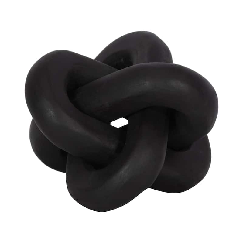 Sagebrook Home Neutral Wood Decorative Knot Figurine