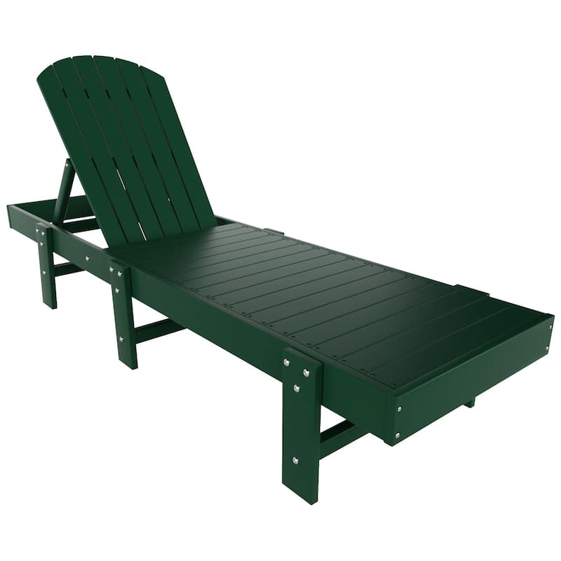 Altura Armless Poly Eco-Friendly All Weather Reclining Chaise Lounge