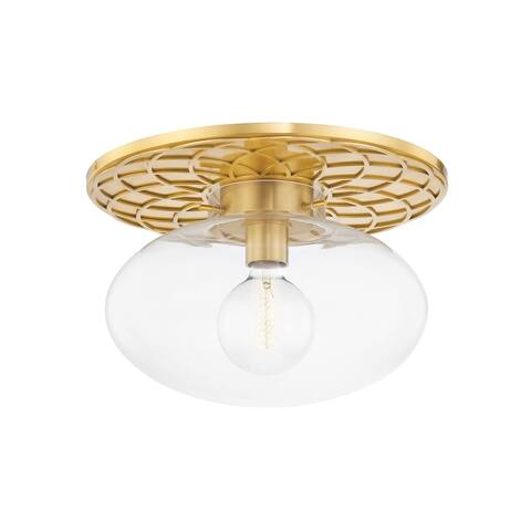 New Paltz 1 Light Semi Flush