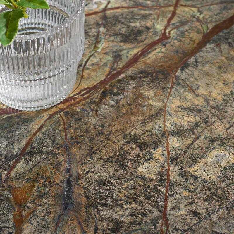 SAFAVIEH Couture Danny Round Marble Accent Table - 14"W x 14"D x 24"H