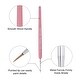 preview thumbnail 4 of 4, Detailing Paint Brush 0.39" Bristle Length with Pink Wood Handle 2Pcs