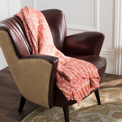 SAFAVIEH Darling Knit Multicolored 50 x 60-inch Throw Blanket