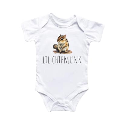 Little Chipmunk - Baby Boy Girl Clothes Infant Bodysuit Funny Cute Newborn