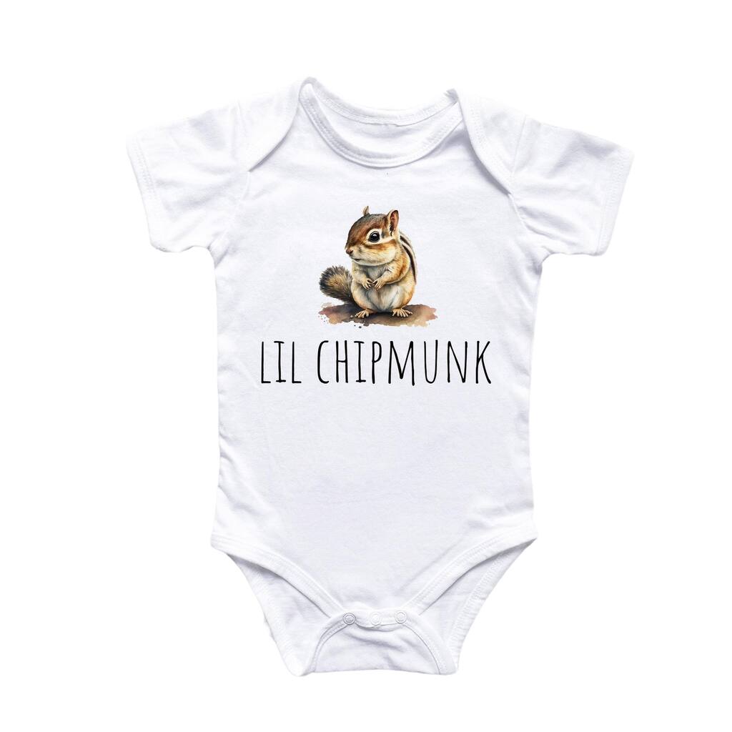 Little Chipmunk - Baby Boy Girl Clothes Infant Bodysuit Funny Cute Newborn