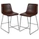 LeatherSoft Counter-height Stools (Set of 2)