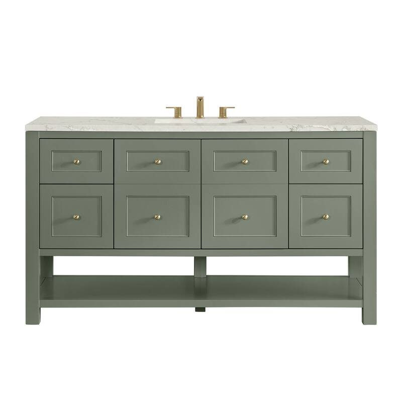 Breckenridge 60" Single Vanity, Smokey Celadon - 60S