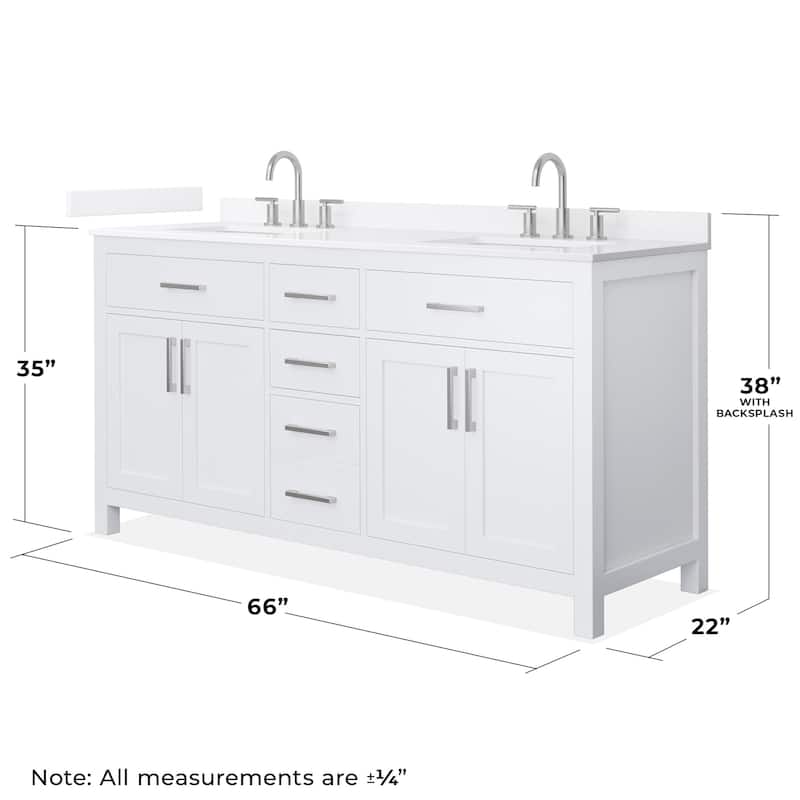 Wyndham Collection WCG2424-66D-QTZ-US3MXX Beckett 66" Free Standing