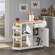 preview thumbnail 1 of 12, Corby Kitchen Cart with Wheels by Christopher Knight Home - 43.12" W x 17.75" D x 34.40" H