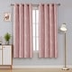 preview thumbnail 76 of 106, Deconovo Silver Line 52 Width Curtain Panel Pair (2 Panel) W52" x L72" - Coral Pink