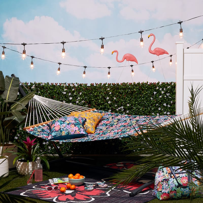 Vera Bradley by Classic Accessories Water-Resistant Quilted Hammock, 78 x 51 Inch
