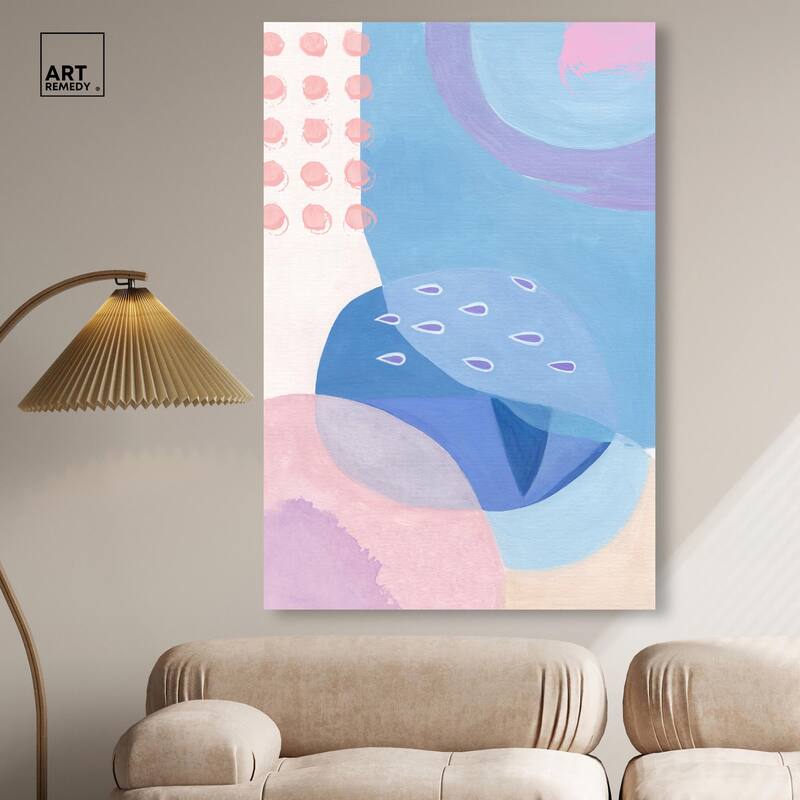 Doll Memories - Pretty Blue II Canvas by Art Remedy, Gallery Wrapped
