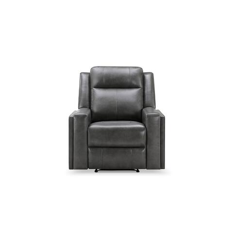 Rhys Top-Grain Leather Manual Recliner