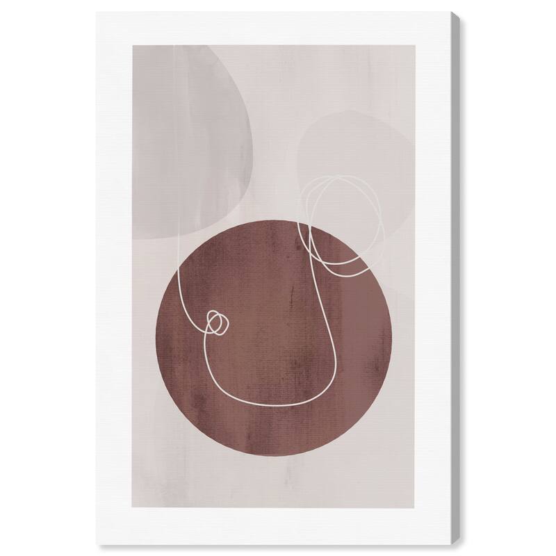Wynwood Studio Canvas Abstract Bronze Setting Brown and Modern & Contemporary Wall Art Canvas Print
