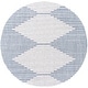 preview thumbnail 27 of 32, Livabliss Vivianne Modern Geometric Indoor/ Outdoor Area Rug Ivory - Round - 5' 3" x 5' 3"