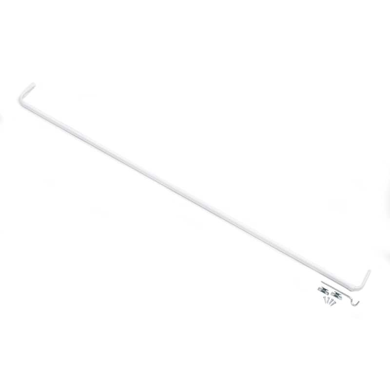 ACHIM Fantasia Single Curtain Rod 3.5" Projection - White - 48" - 86"