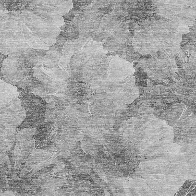 HomeRoots Floral Transitional Rectangle Outdoor Rug