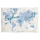 preview thumbnail 1 of 6, Stupell Explore The World Motivational Map Wall Plaque, Design By Sue Schlabach 15 x 10