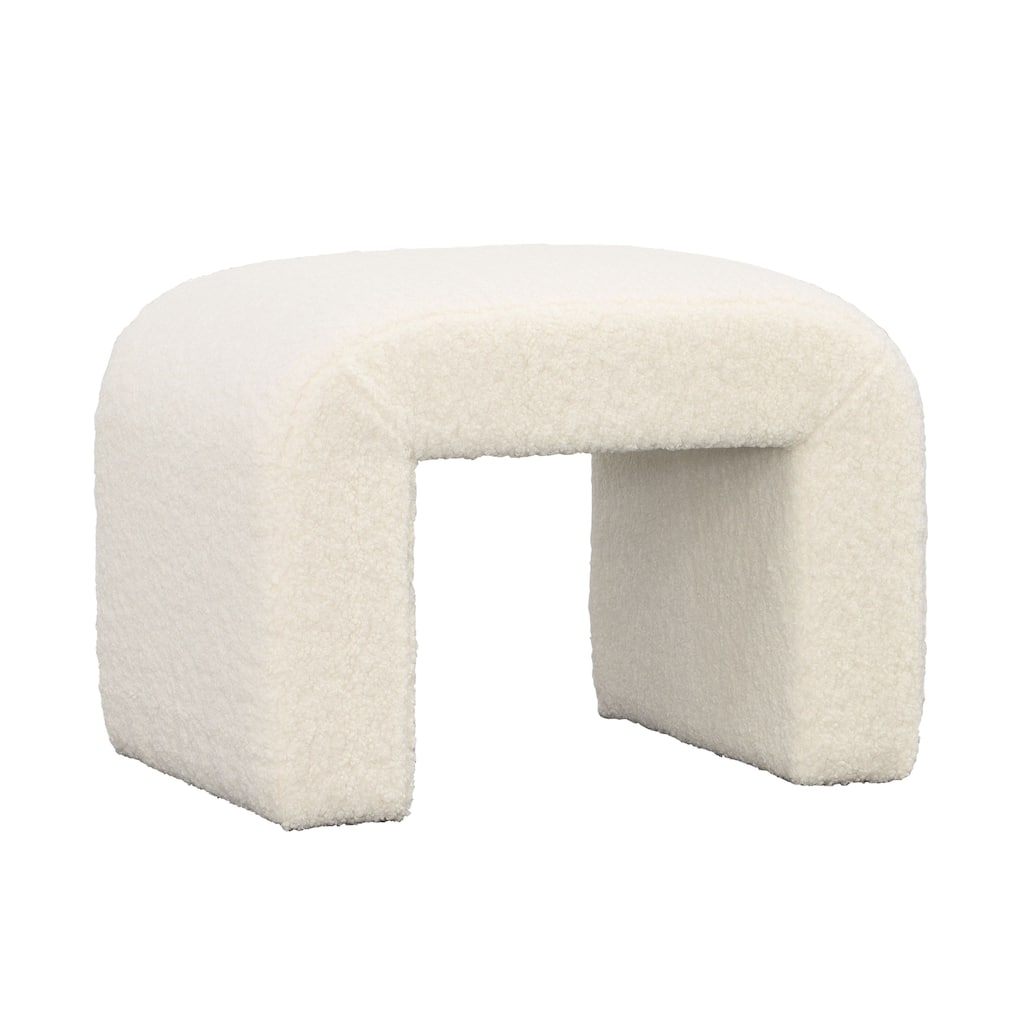 Kilburn Sheepskin Bench, Cream