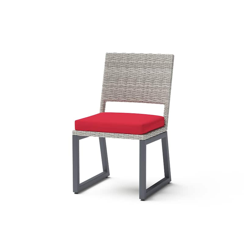 Milo Gray 9 Piece Sunbrella Outdoor Patio Dining Set