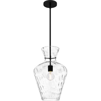 Hollis 1-Light Matte Black Pendant
