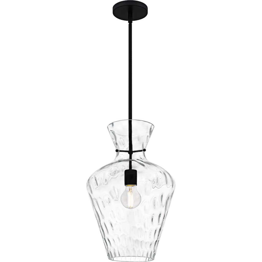 Hollis 1-Light Matte Black Pendant