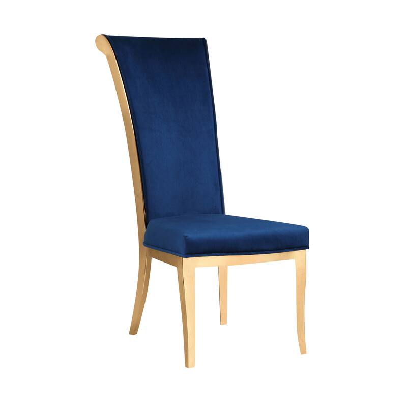 Somette Klone Sintered Stone Dining Set with Blue Chairs