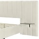 preview thumbnail 30 of 64, Upholstered Platform Bed with Soft Oversized Headboard and Storage Shelves